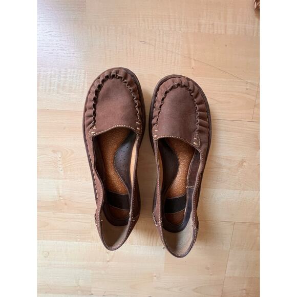Born Women’s Brown Comfort Flats Leather Loafers handmade Shoes 
in Mexico sz 8 - Picture 1 of 11